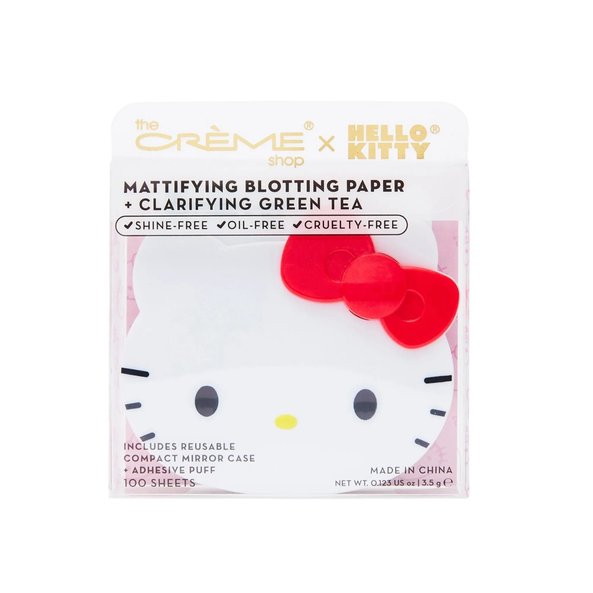 The Crème Shop Hello Kitty x Mattifying Blotting Paper + Mirrored Case