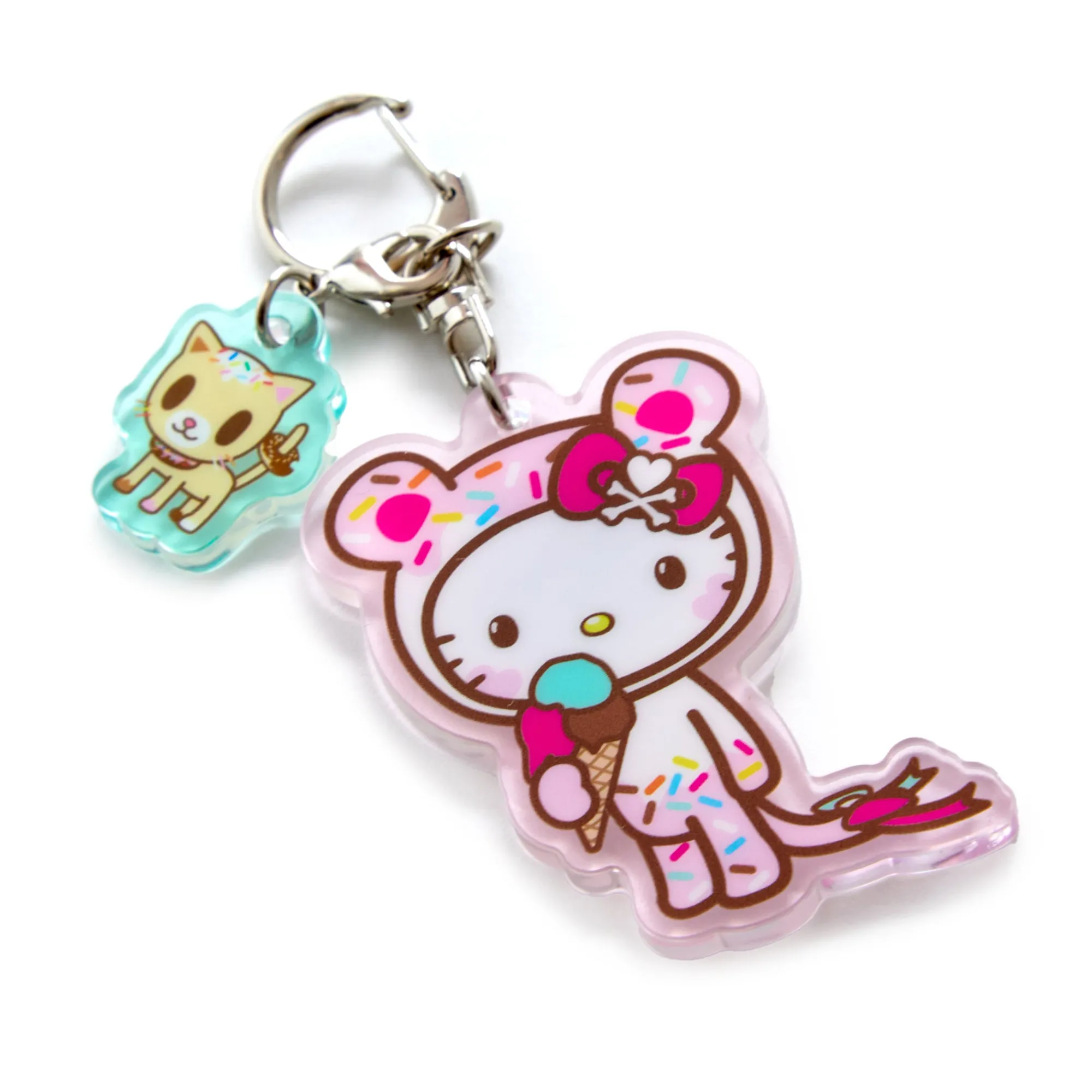 NAKAJIMA CORPORATION Hello Kitty x Tokidoki Keychain and Zipper Pull Duo (Kawaii Carnival)