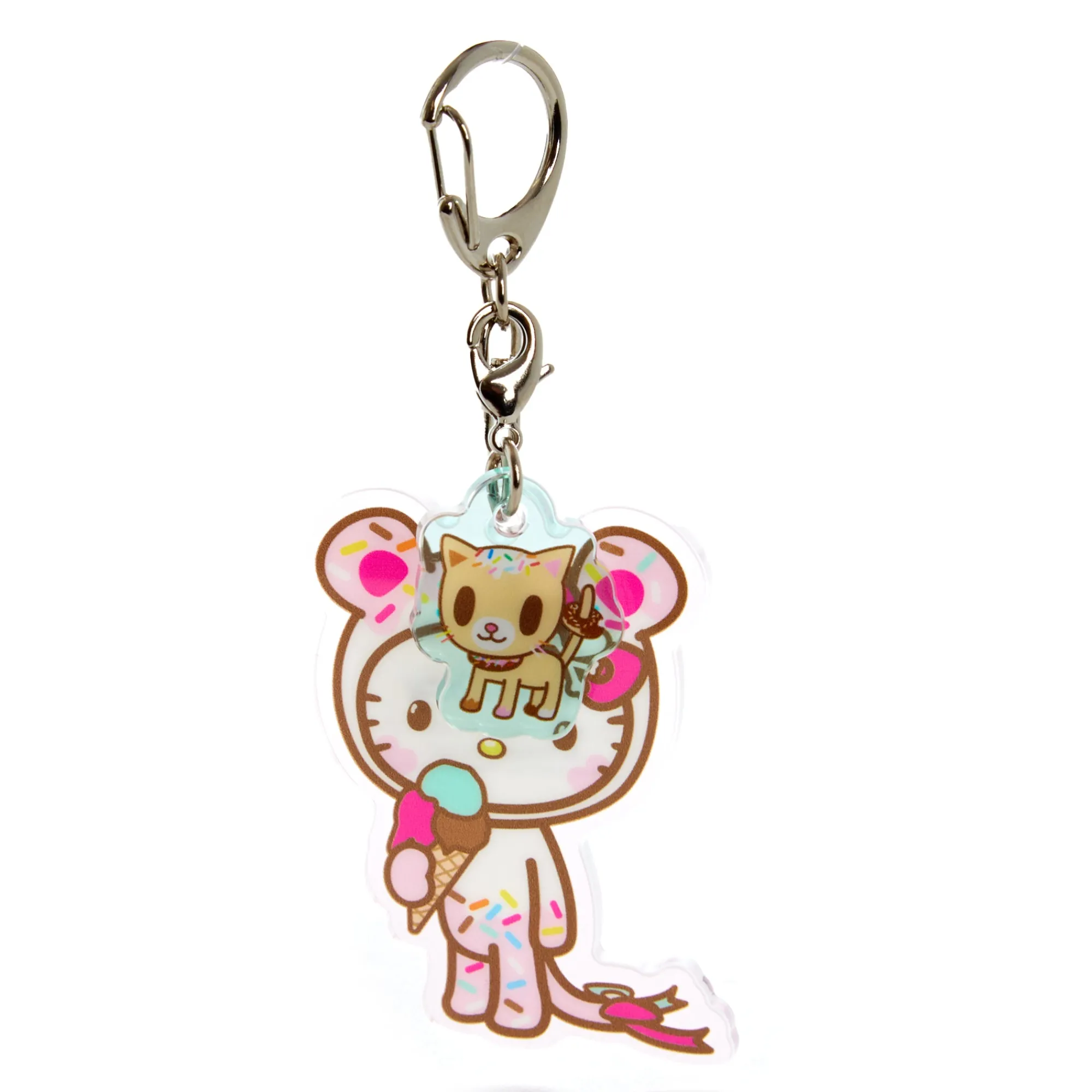 NAKAJIMA CORPORATION Hello Kitty x Tokidoki Keychain and Zipper Pull Duo (Kawaii Carnival)