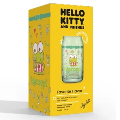 JoyJolt Keroppi Favorite Flavor Lidded Glass Tumbler