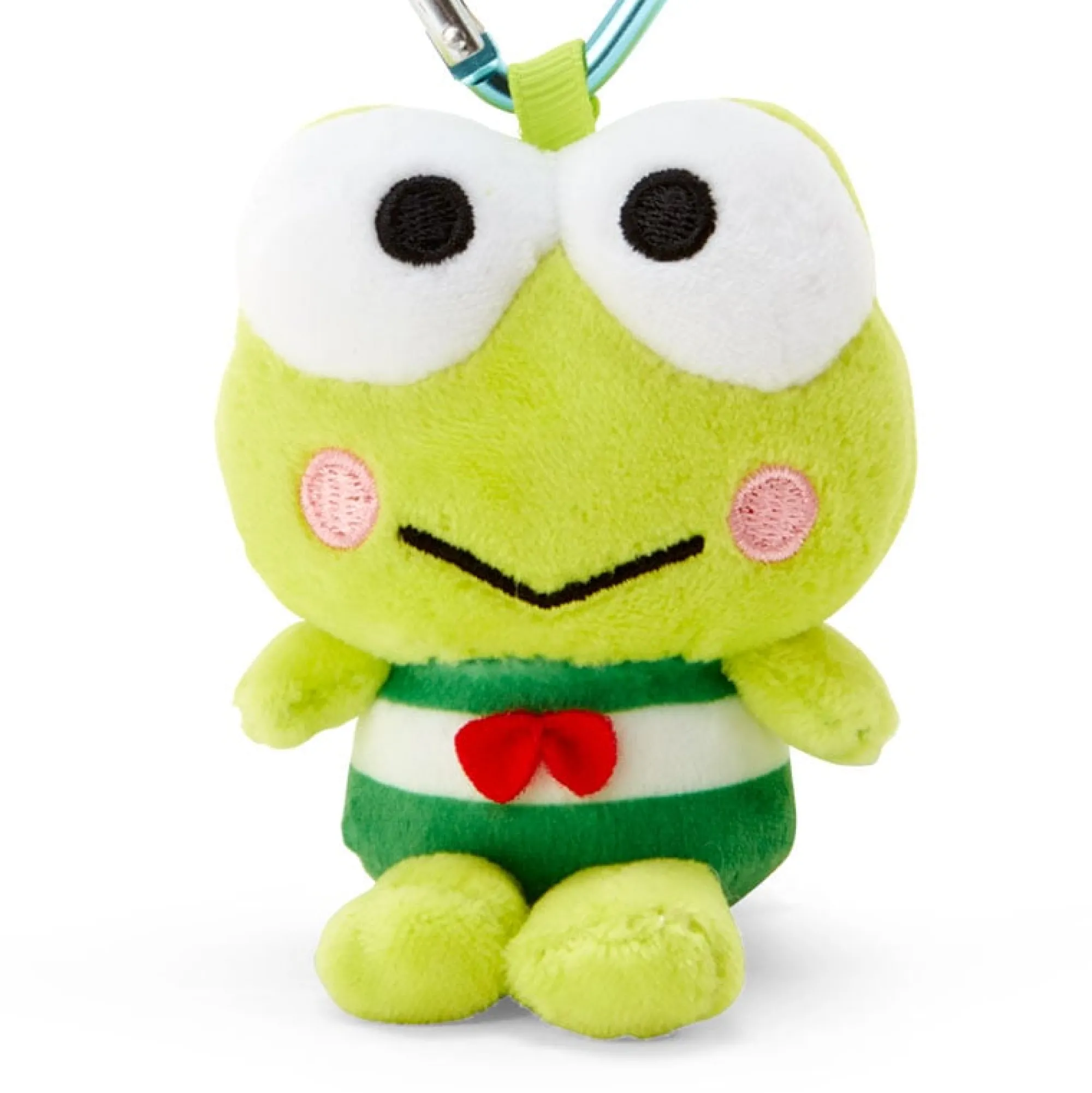Japan Original Keroppi Plush Mascot All My Heart Keychain