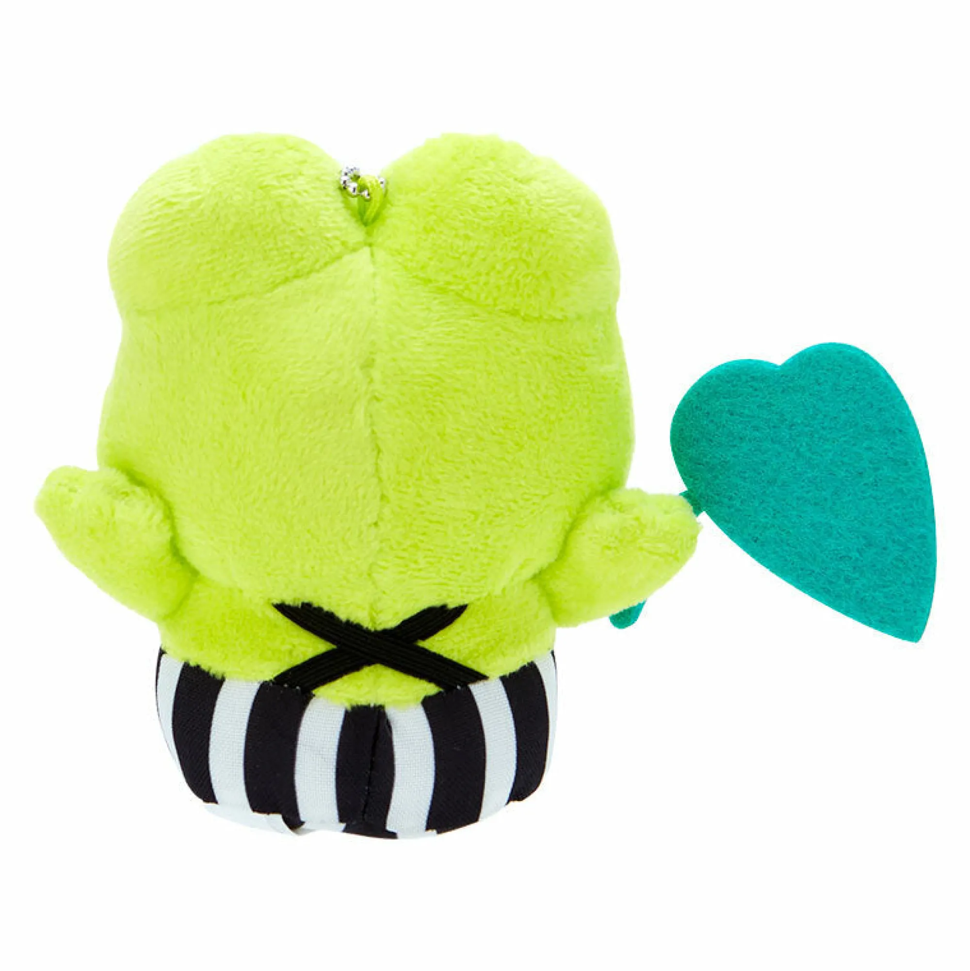 Japan Original Keroppi Plush Mascot Keychain (Happy Song and Dance Series)