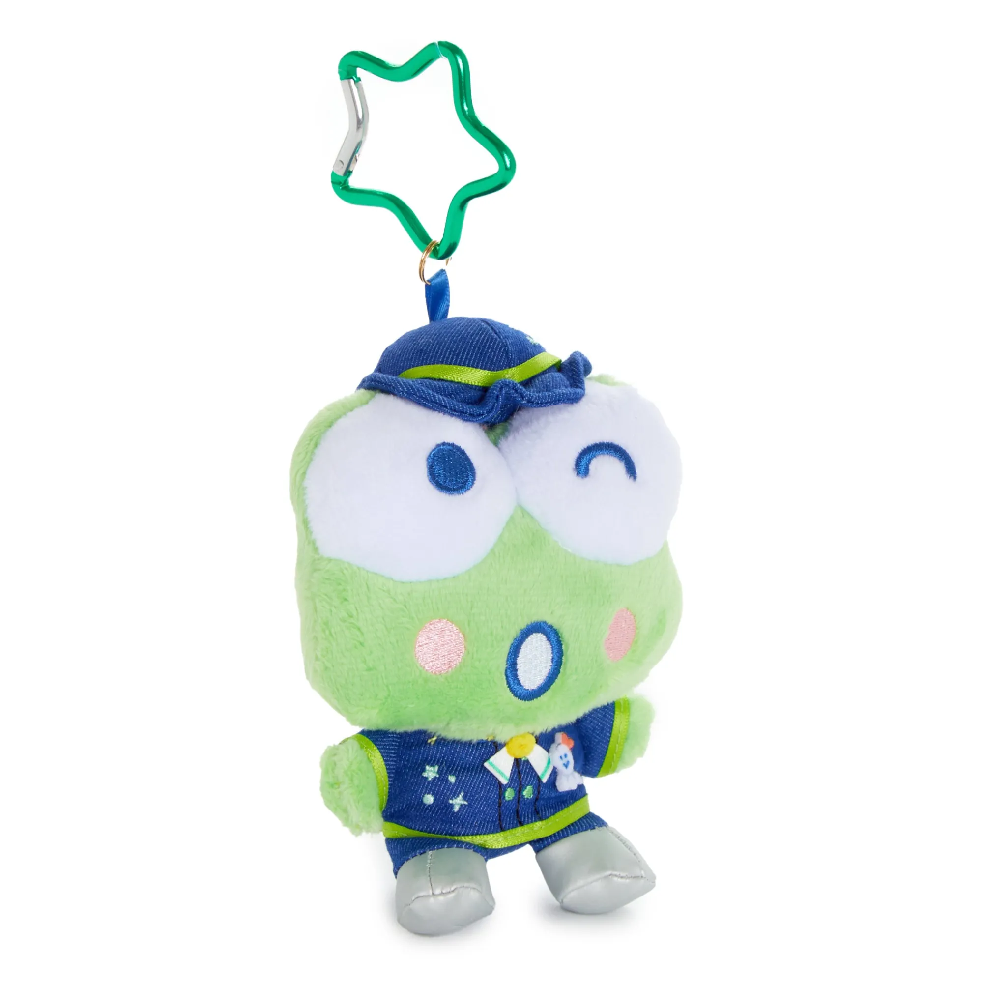 Global Original Keroppi Plush Mascot Keychain (Hapidanbui Boy Band Series)