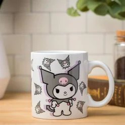 Silver Buffalo LLC Kuromi All-Over Print Ceramic Mug (Poses)