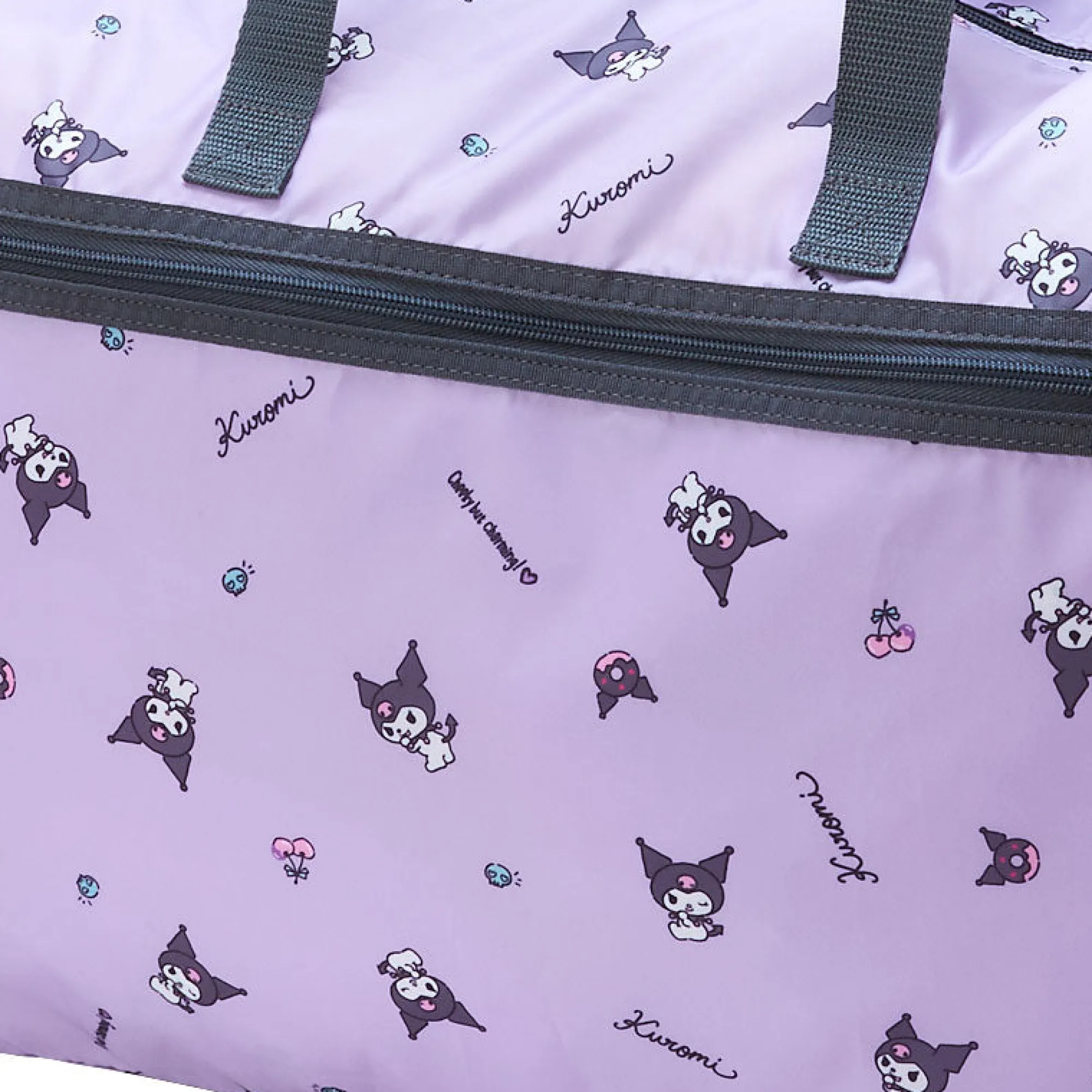 Japan Original Kuromi All-Over Print Foldable Weekender Bag