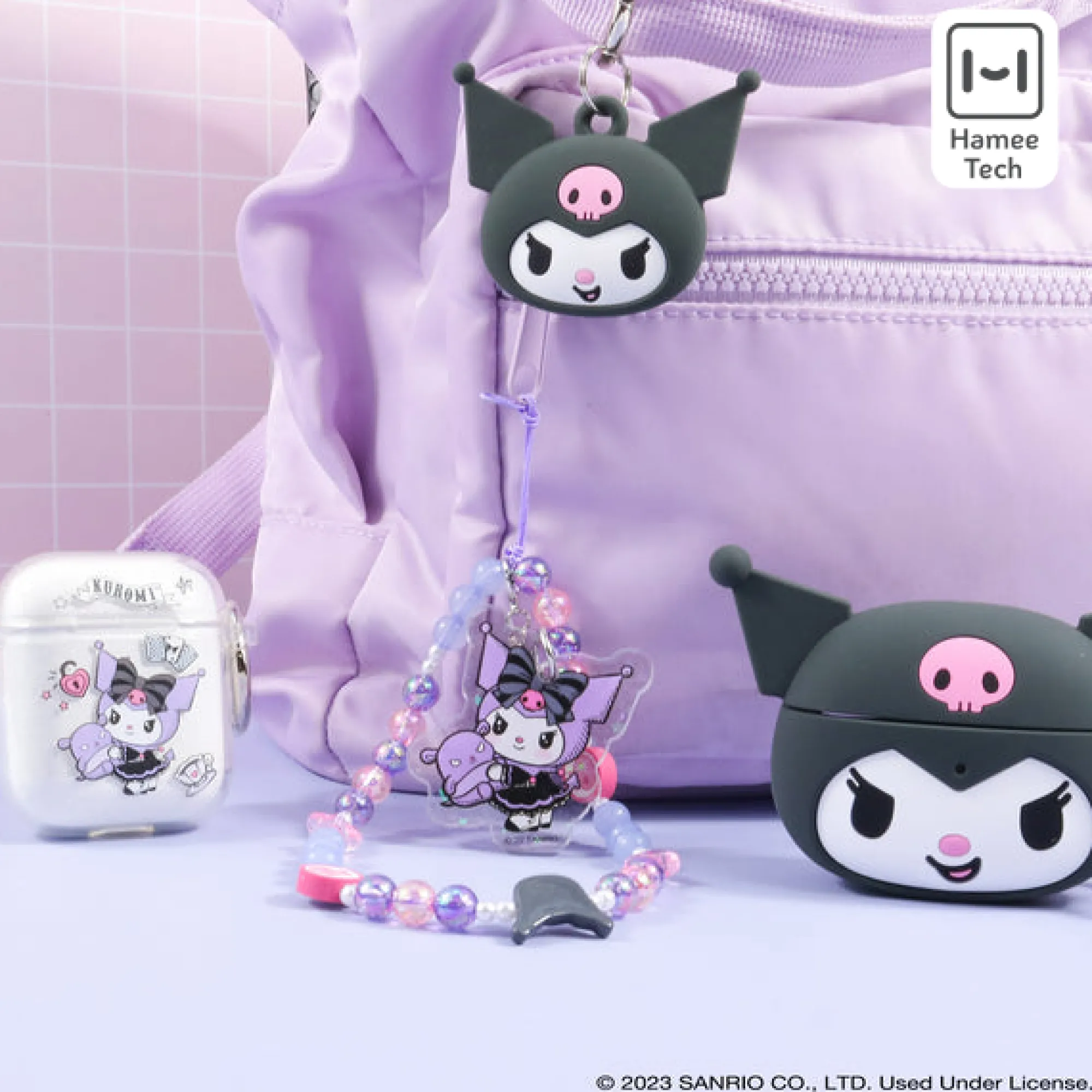 Hamee.com - Hamee US Kuromi Beaded Charm Mobile Phone Wrist Strap (Lolita Version)