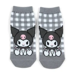 Japan Original Kuromi Checkered Ankle Socks