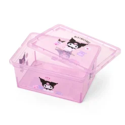 Japan Original Kuromi Clear Glitter Storage Bin (S)