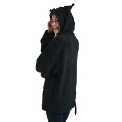BIOWORLD Kuromi Cozy Sherpa Zip Lounge Hoodie