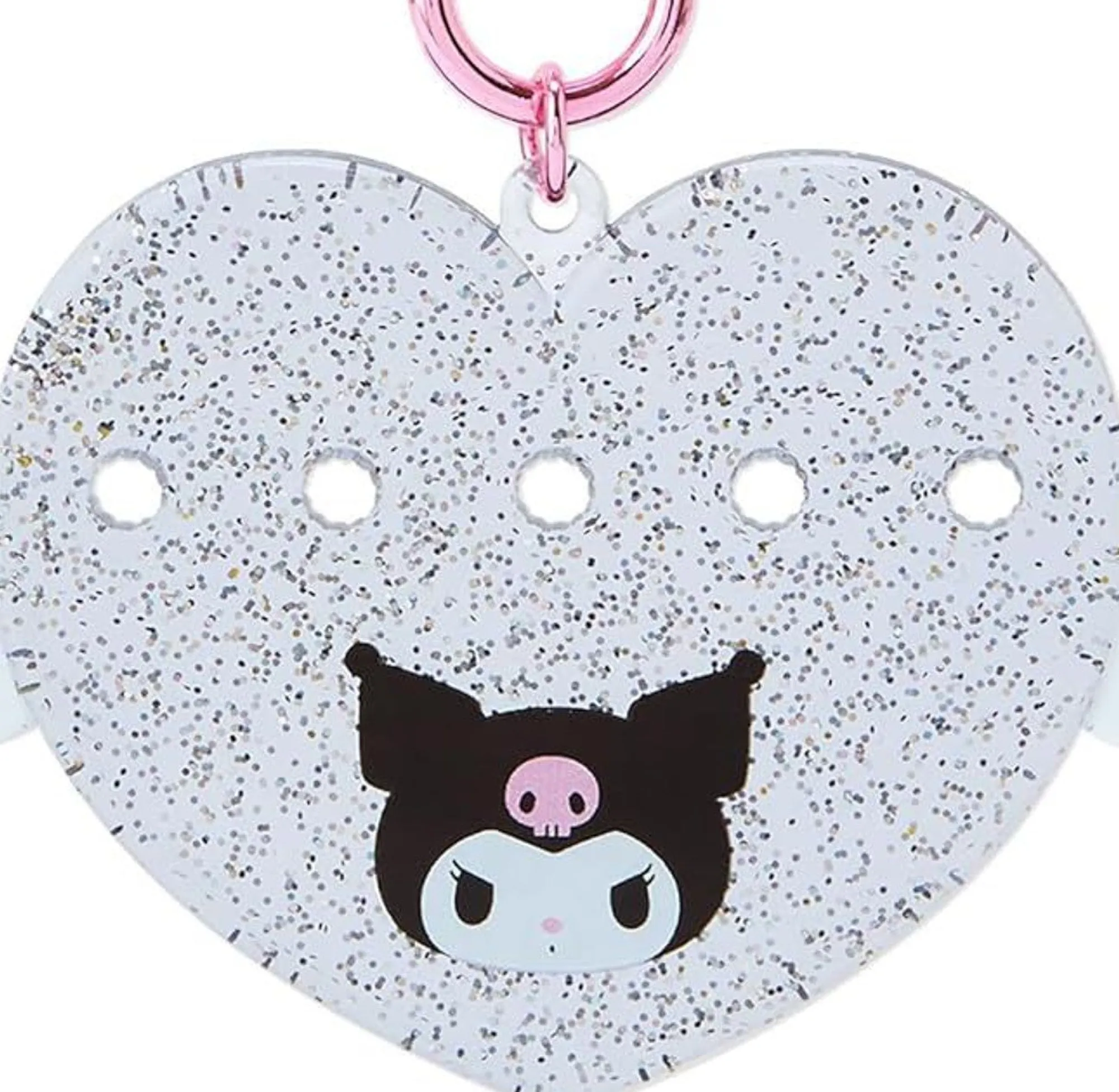 Japan Original Kuromi Customizable Heart Keychain (My Pachirun Series)