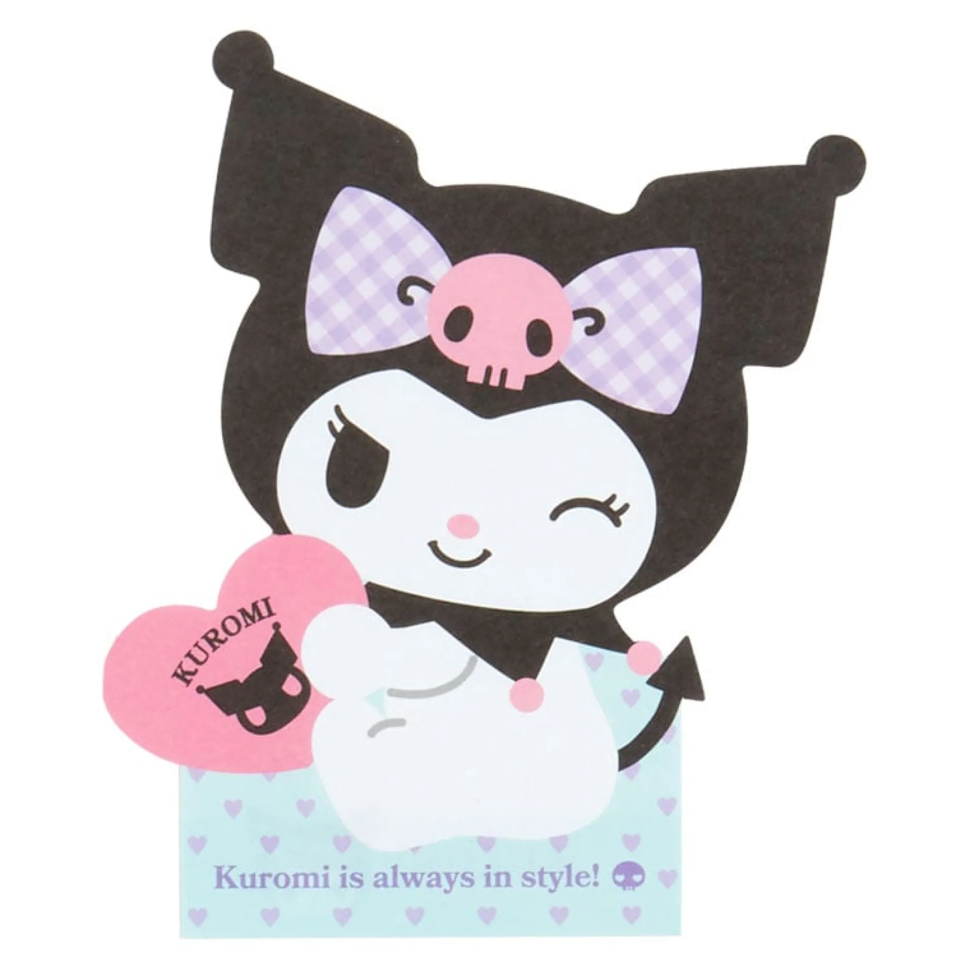 Japan Original Kuromi Die-cut Memo Pad (Expressions)