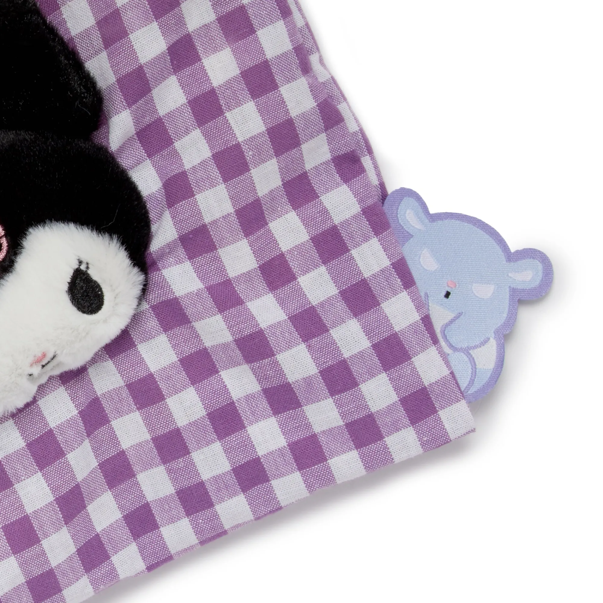 NAKAJIMA CORPORATION Kuromi Drawstring Pouch (Gingham Cafe Series)