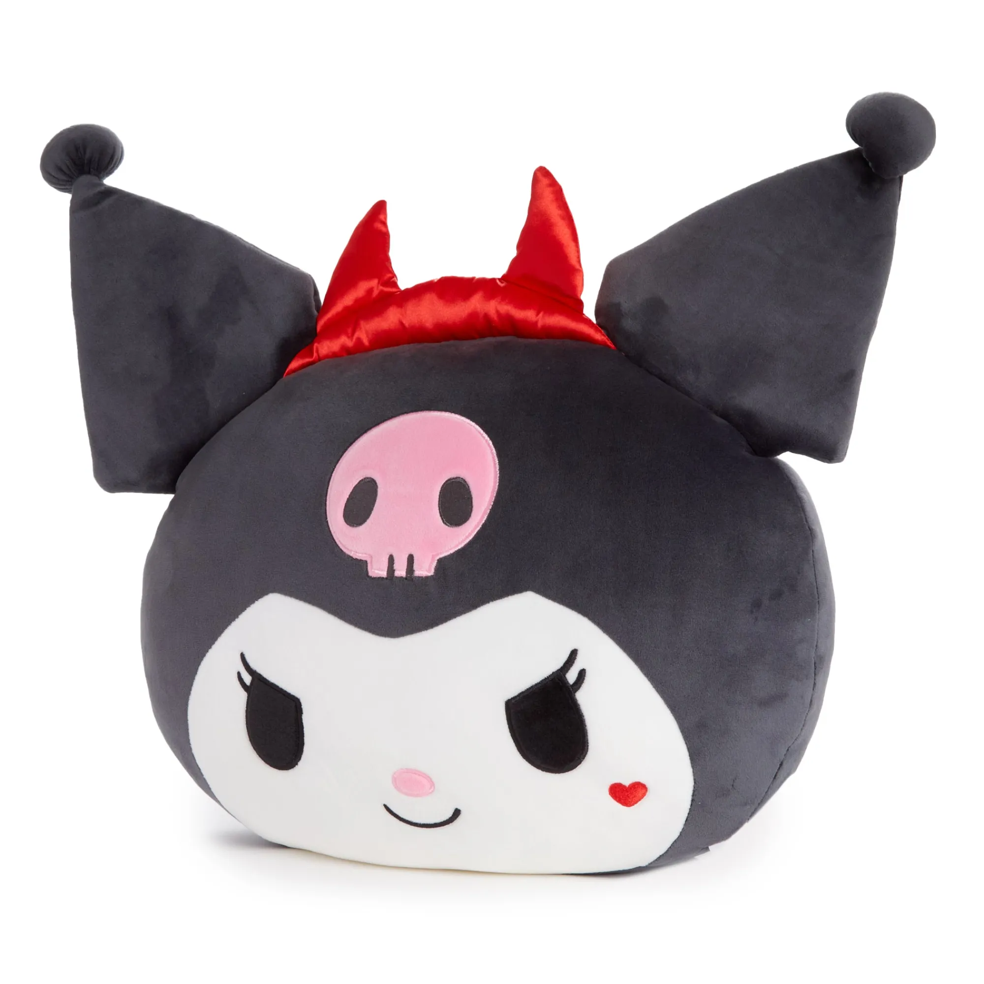 NAKAJIMA CORPORATION Kuromi Face Plush (Strawberry Treat Series)