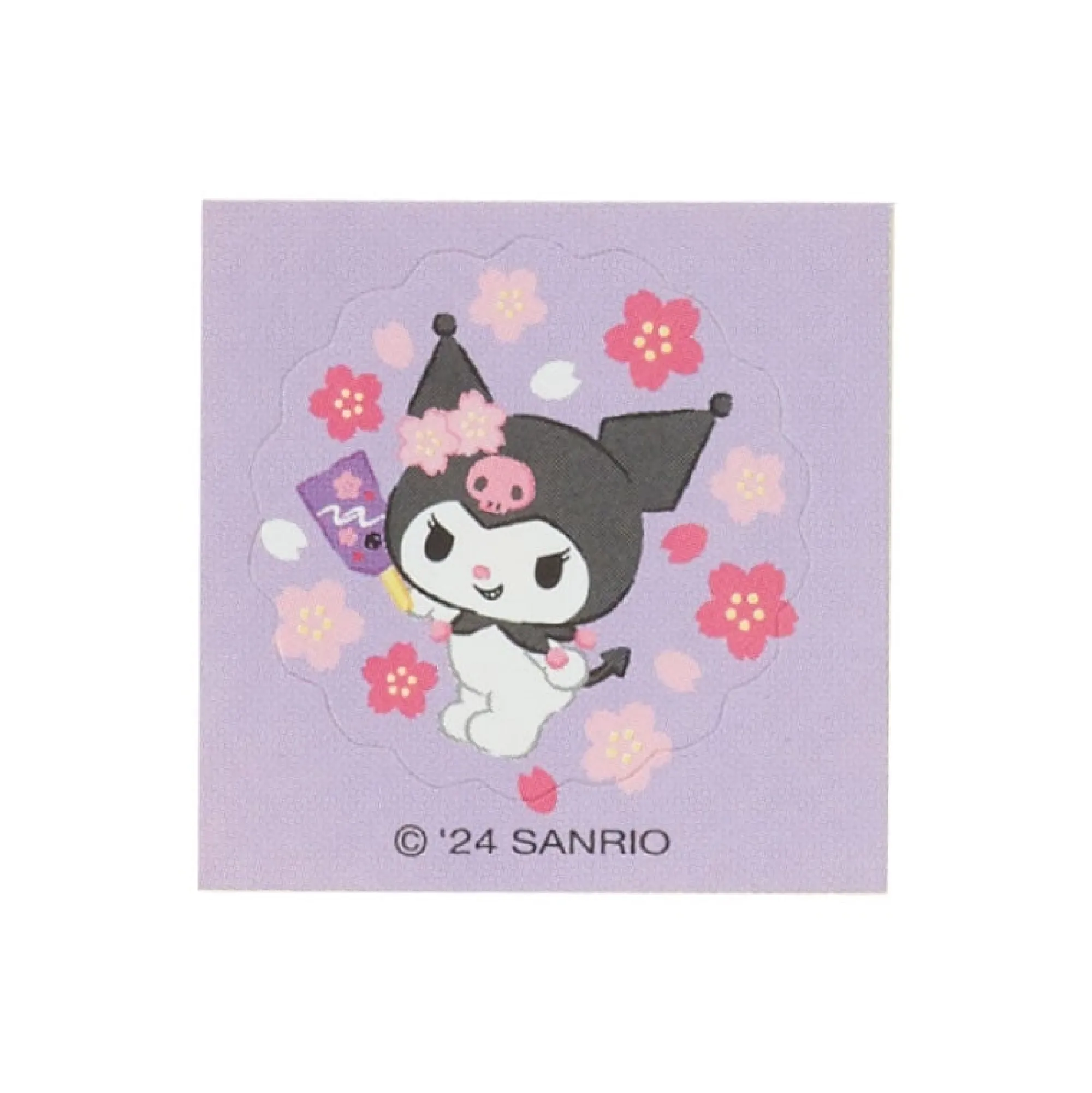 Japan Original Kuromi Fuzzy Enclosure Envelope