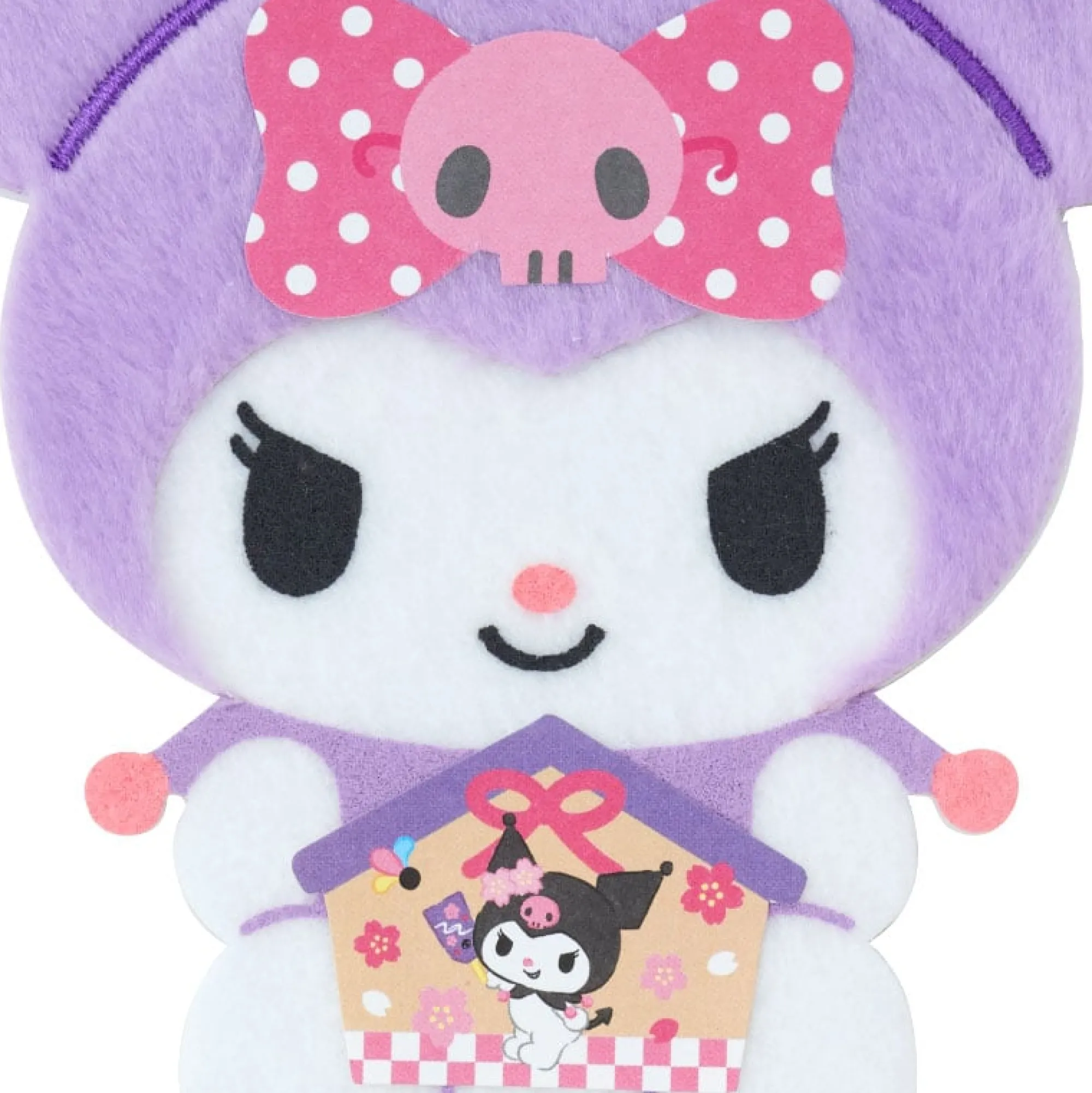 Japan Original Kuromi Fuzzy Enclosure Envelope
