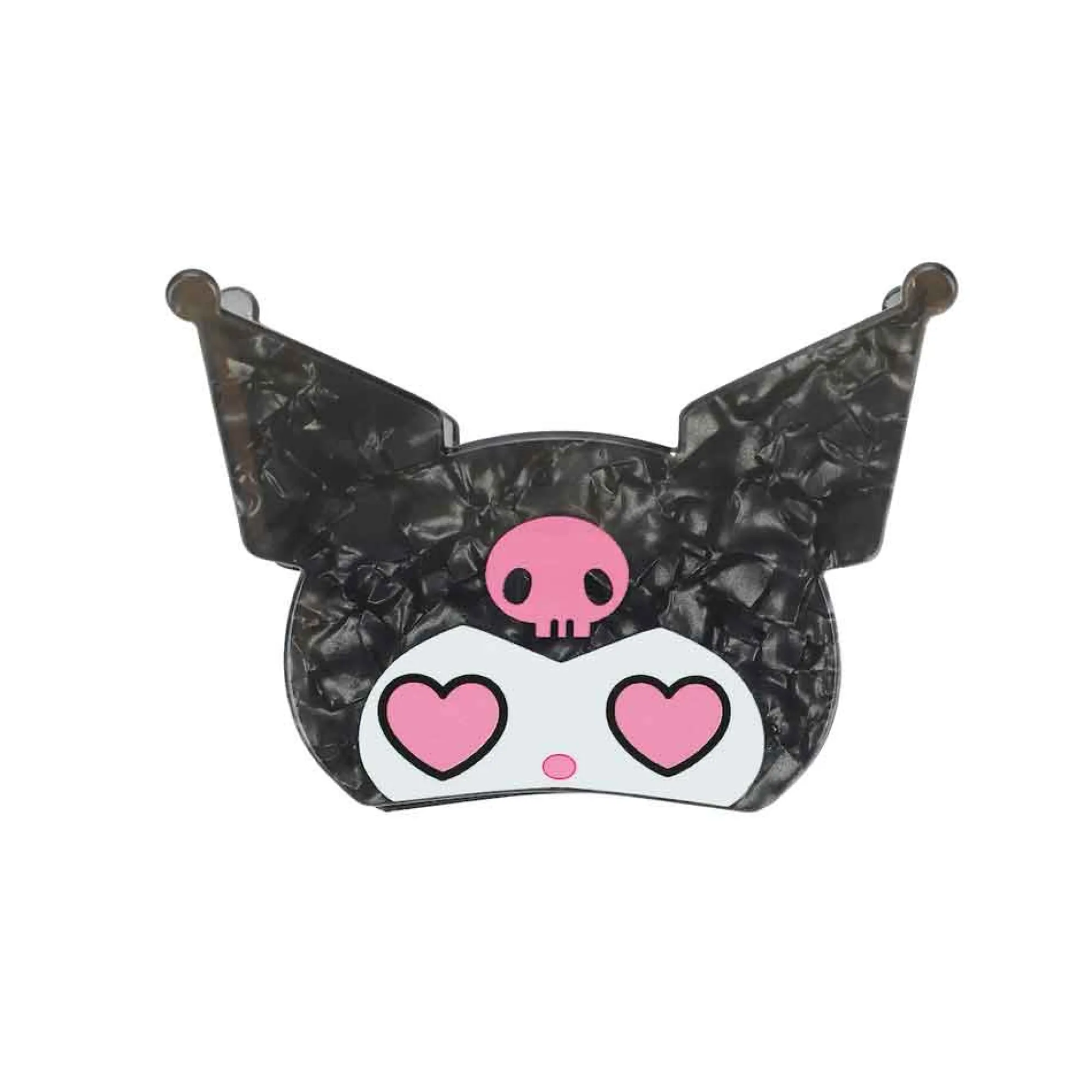BIOWORLD Kuromi Heart Eyes Hair Clip