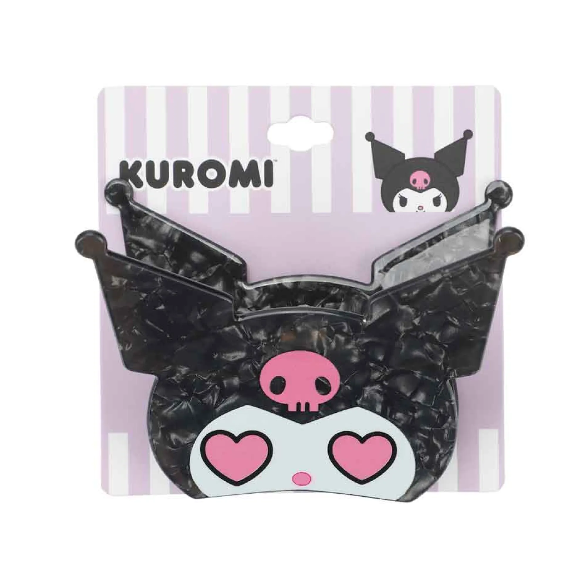 BIOWORLD Kuromi Heart Eyes Hair Clip