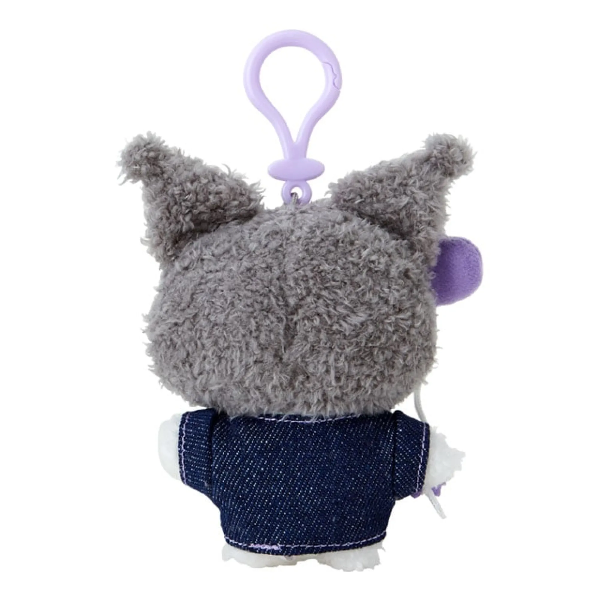 Japan Original Kuromi Keychain Mascot Clip (Denim Patch Series)