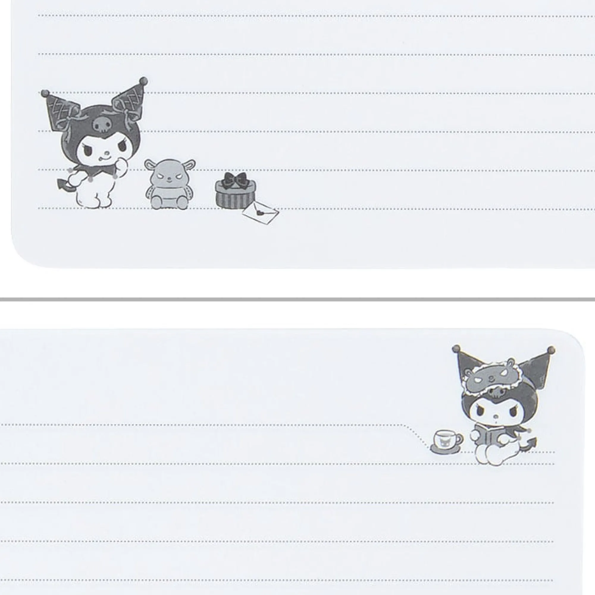 Japan Original Kuromi Lined Notebook (Elastic Closure)