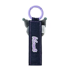 Japan Original Kuromi Logo Keychain (Denim Patch Series)
