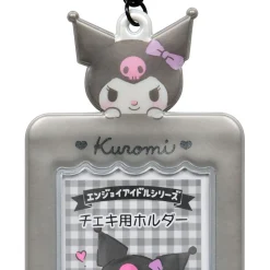Japan Original Kuromi Mascot Photo Holder Charm