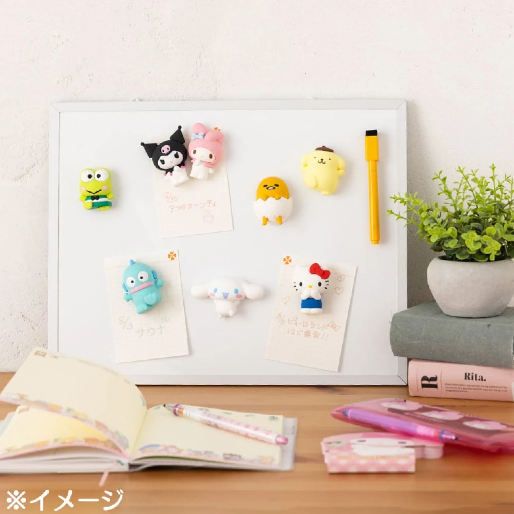 Japan Original Kuromi Mini Mascot Magnet