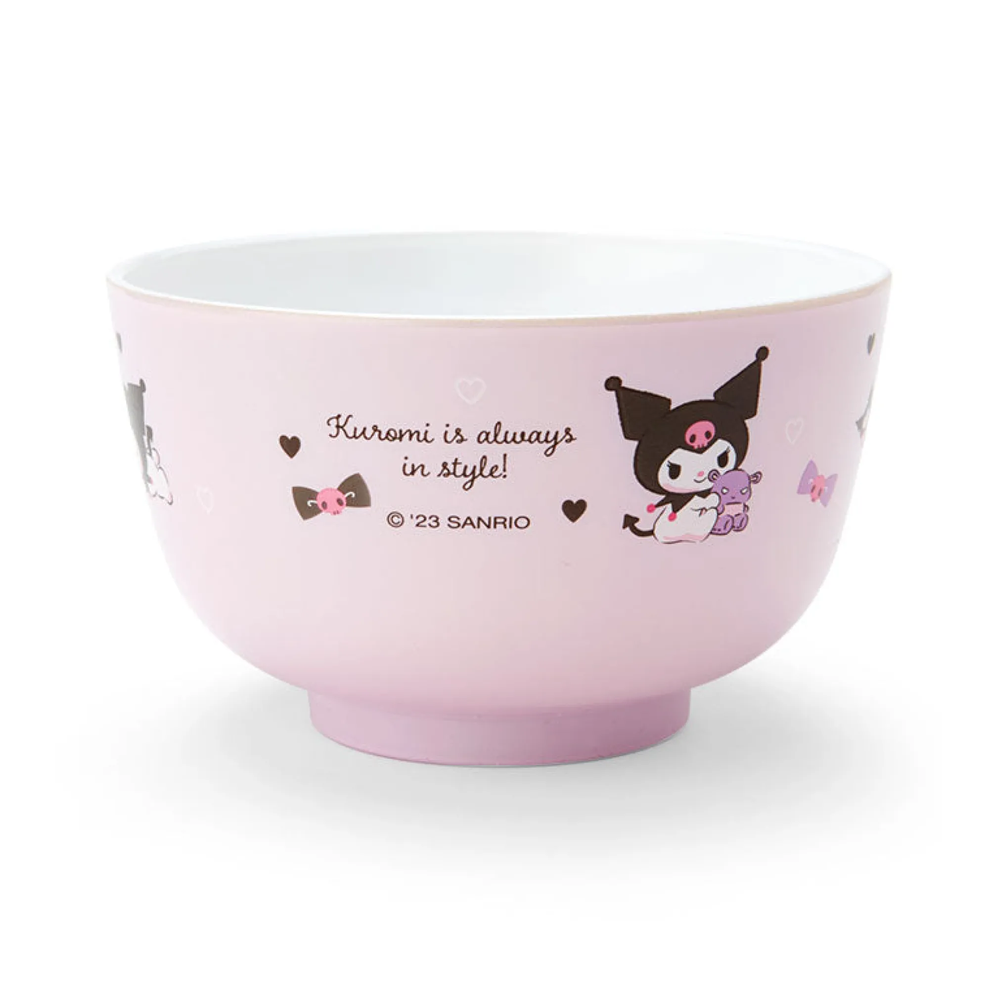 Japan Original Kuromi Plastic Soup Bowl