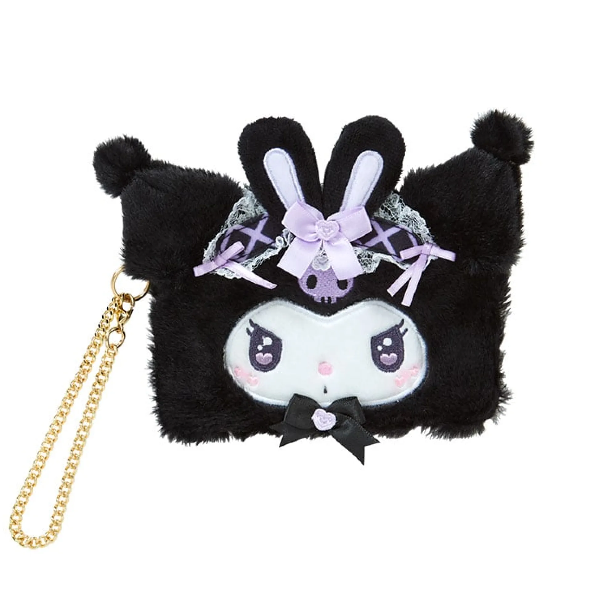 Japan Original Kuromi Plush Card Case (Ribbon Party Series)