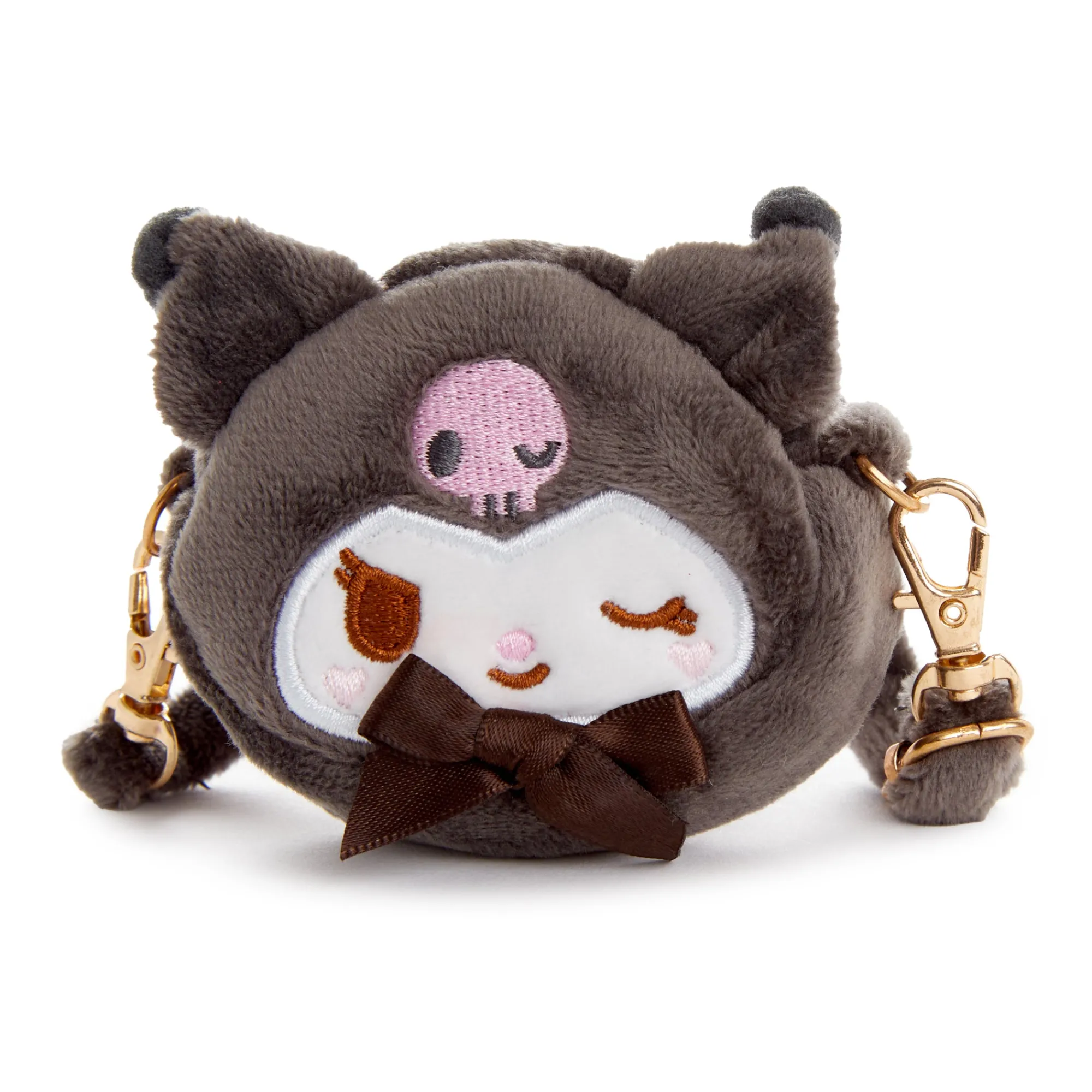 Global Original Kuromi Plush Convertible Mini Pouch (Wink Series)