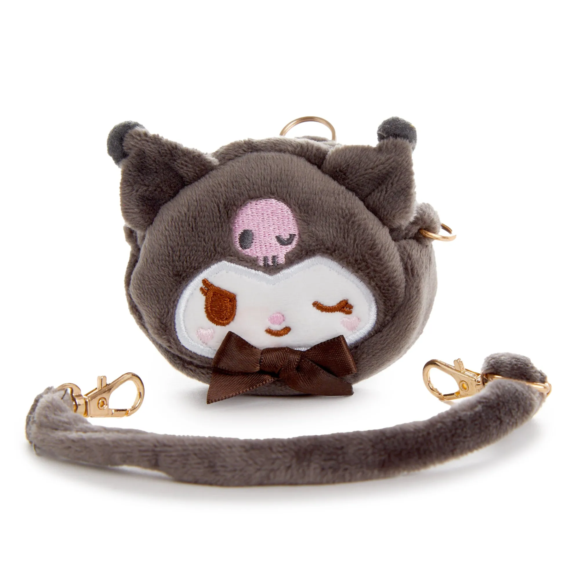 Global Original Kuromi Plush Convertible Mini Pouch (Wink Series)
