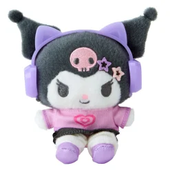 Japan Original Kuromi Plush Keychain Mascot (Heisei Pop Series)