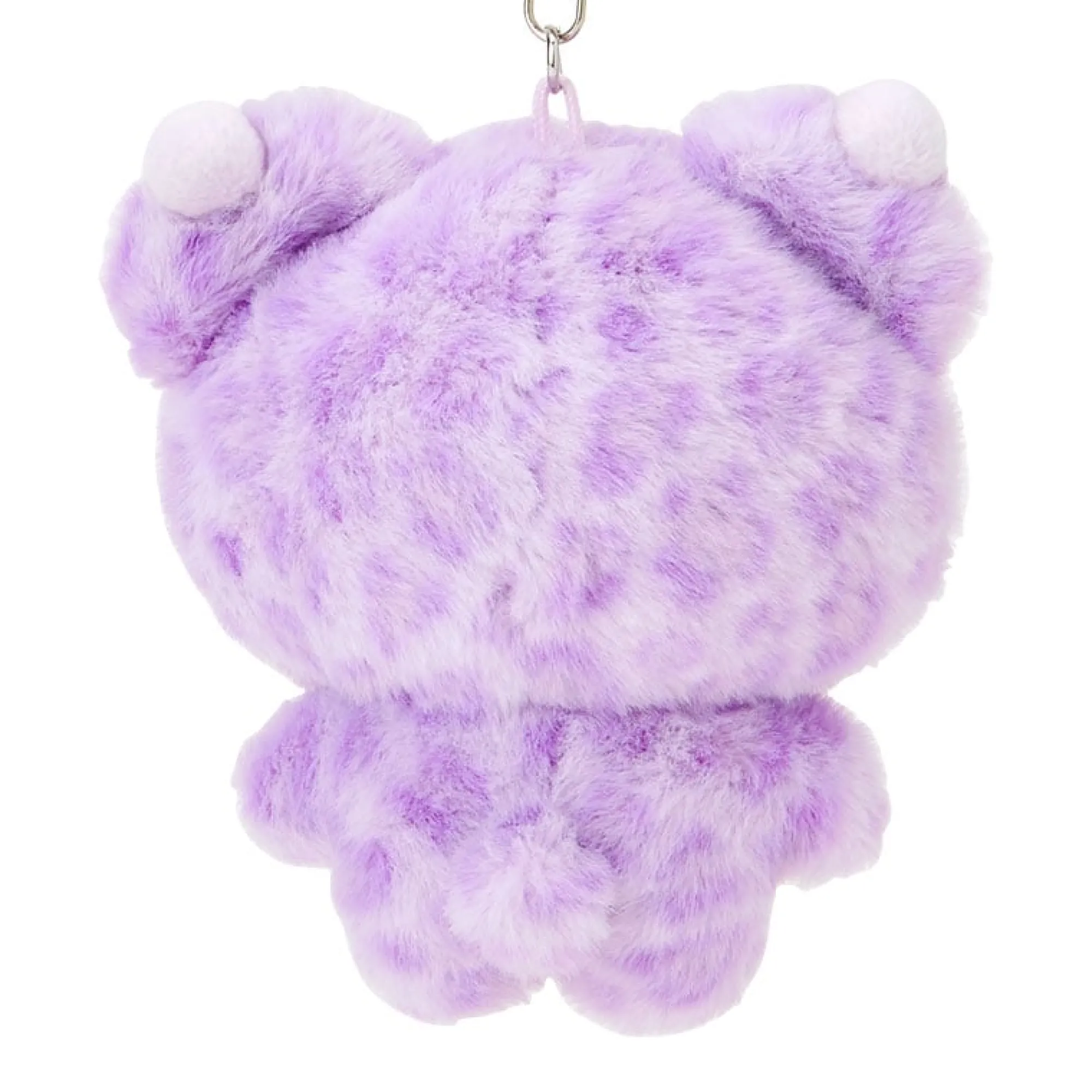 Japan Original Kuromi Plush Mascot Keychain (Leopard Pals Series)