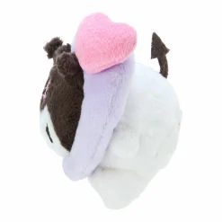 Japan Original Kuromi Plush Mascot Keychain (Big Heart Series)