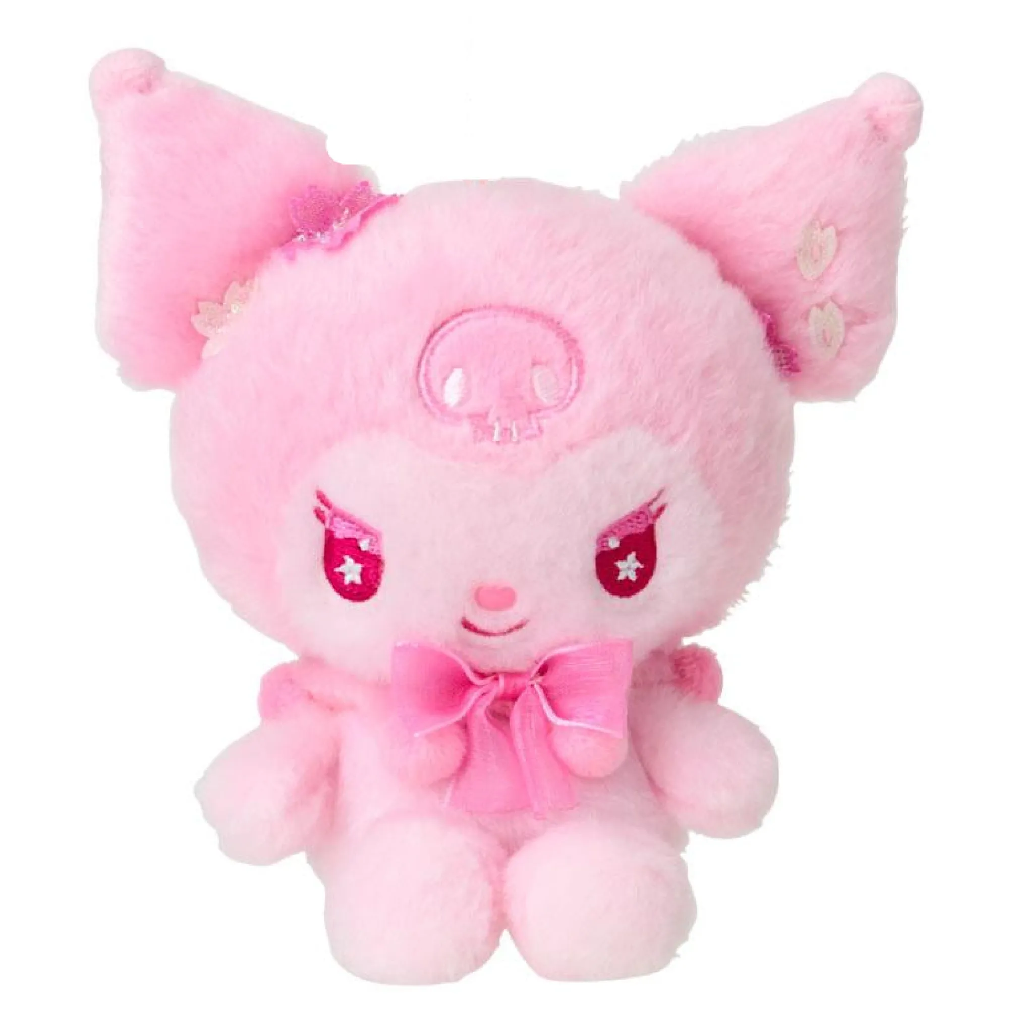 Japan Original Kuromi Plush Mascot Keychain (Sakura Petals Series)