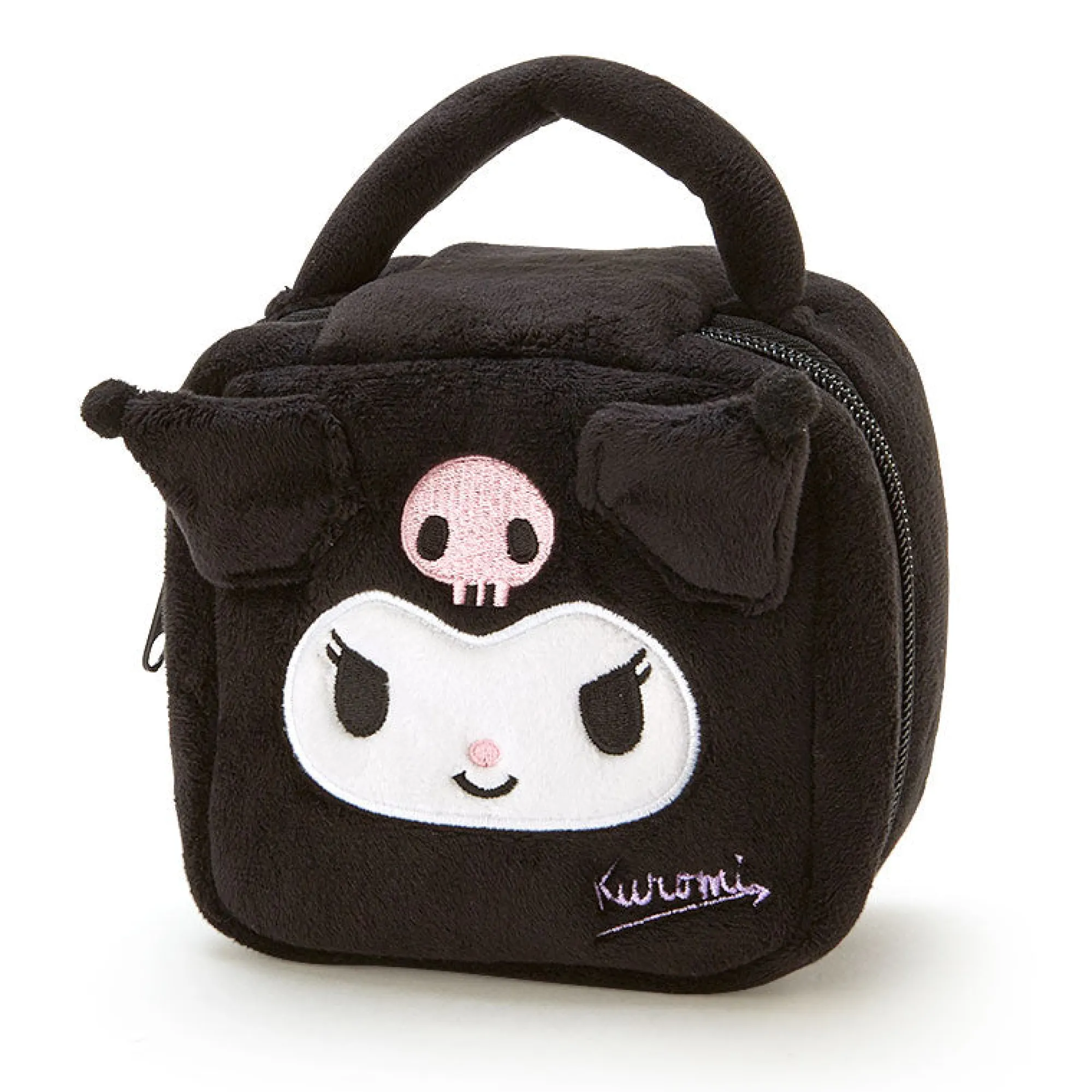 Japan Original Kuromi Plush Travel Pouch
