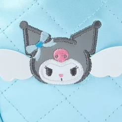 Japan Original Kuromi Quilted Mini Zipper Pouch (Dreaming Angel Series Pt 2)