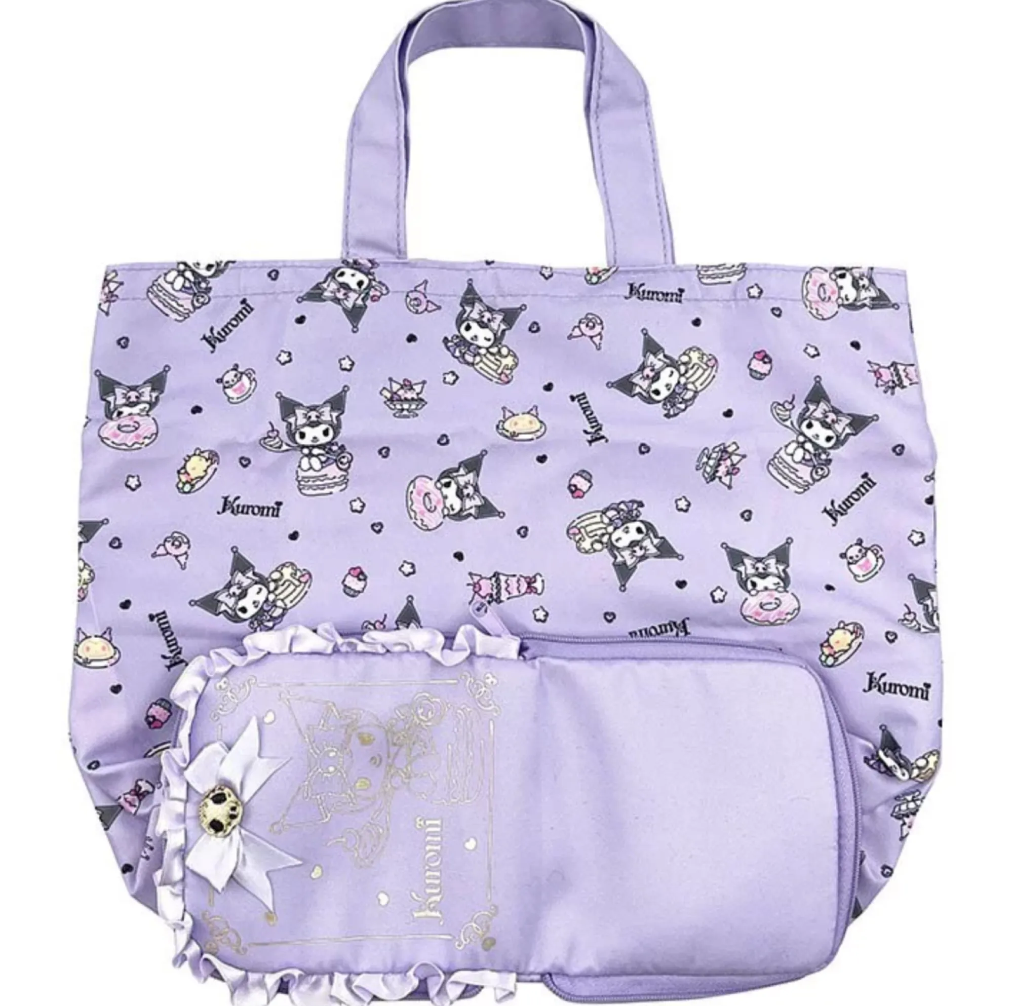 Global Original Kuromi Reusable Tote (Cafe Series)