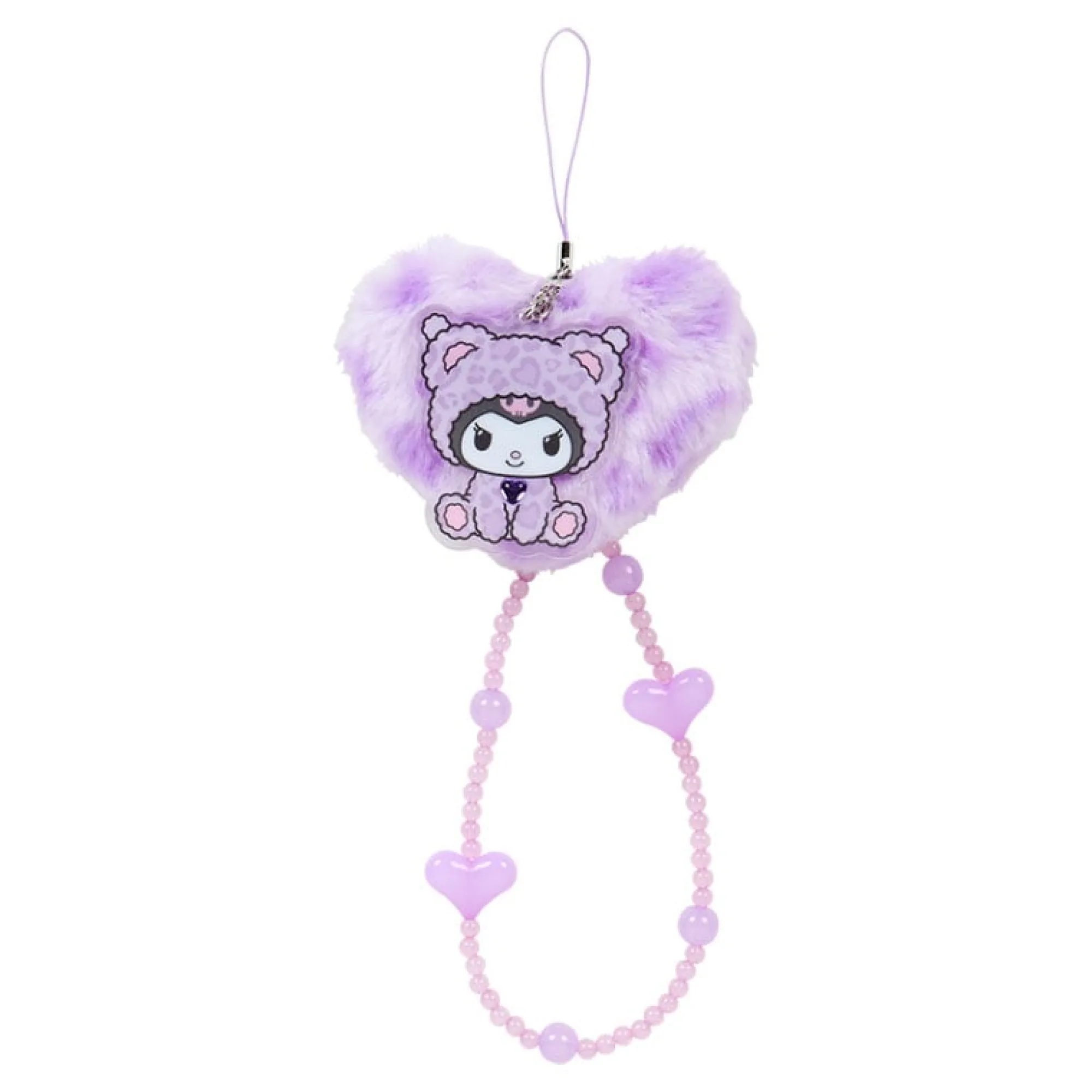 Japan Original Kuromi Smartphone Charm (Leopard Pals Series)
