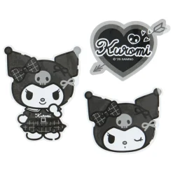 Japan Original Kuromi Smartphone Charm Set (Silver Houndstooth Series)