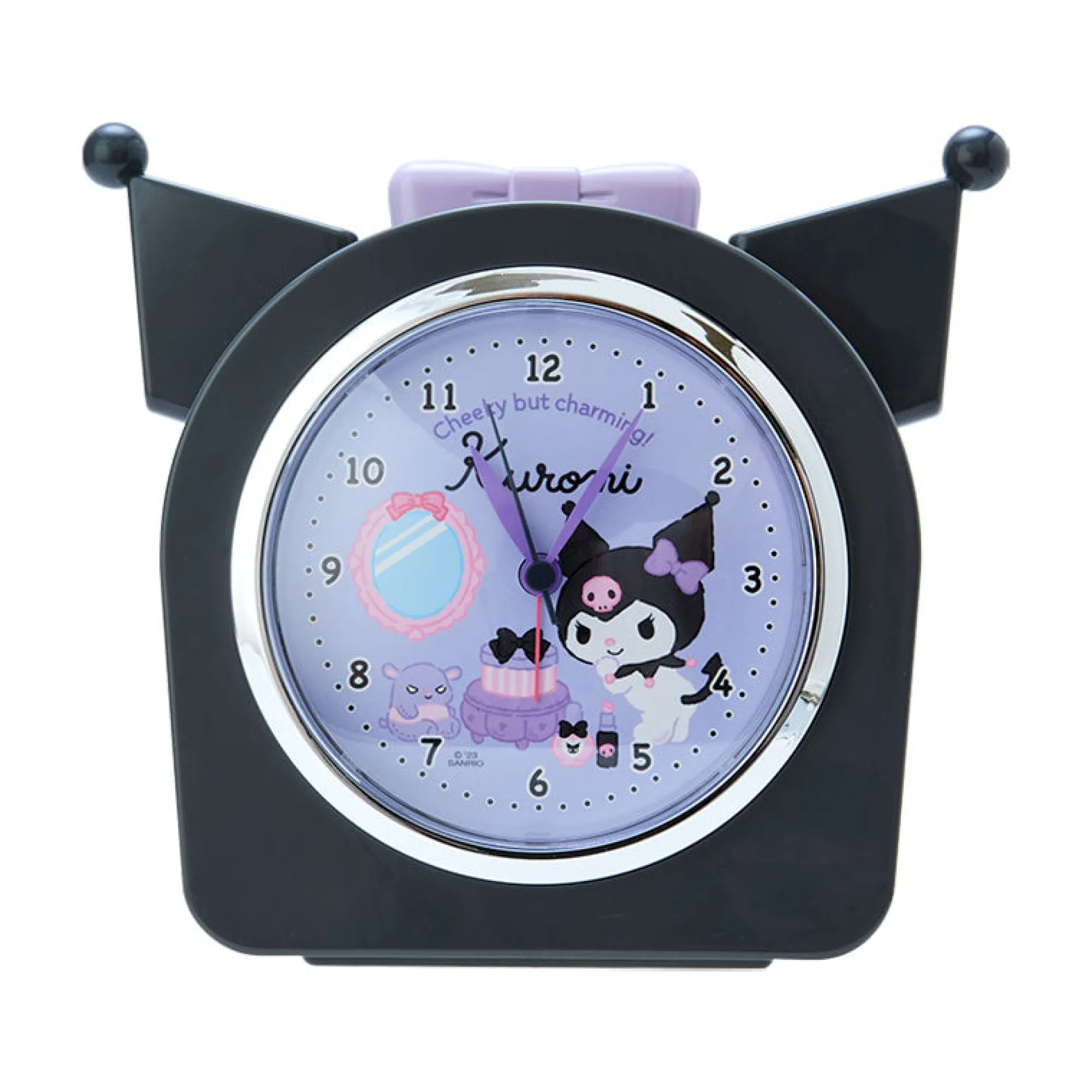 Japan Original Kuromi Snooze-n-Stop Talking Alarm Clock