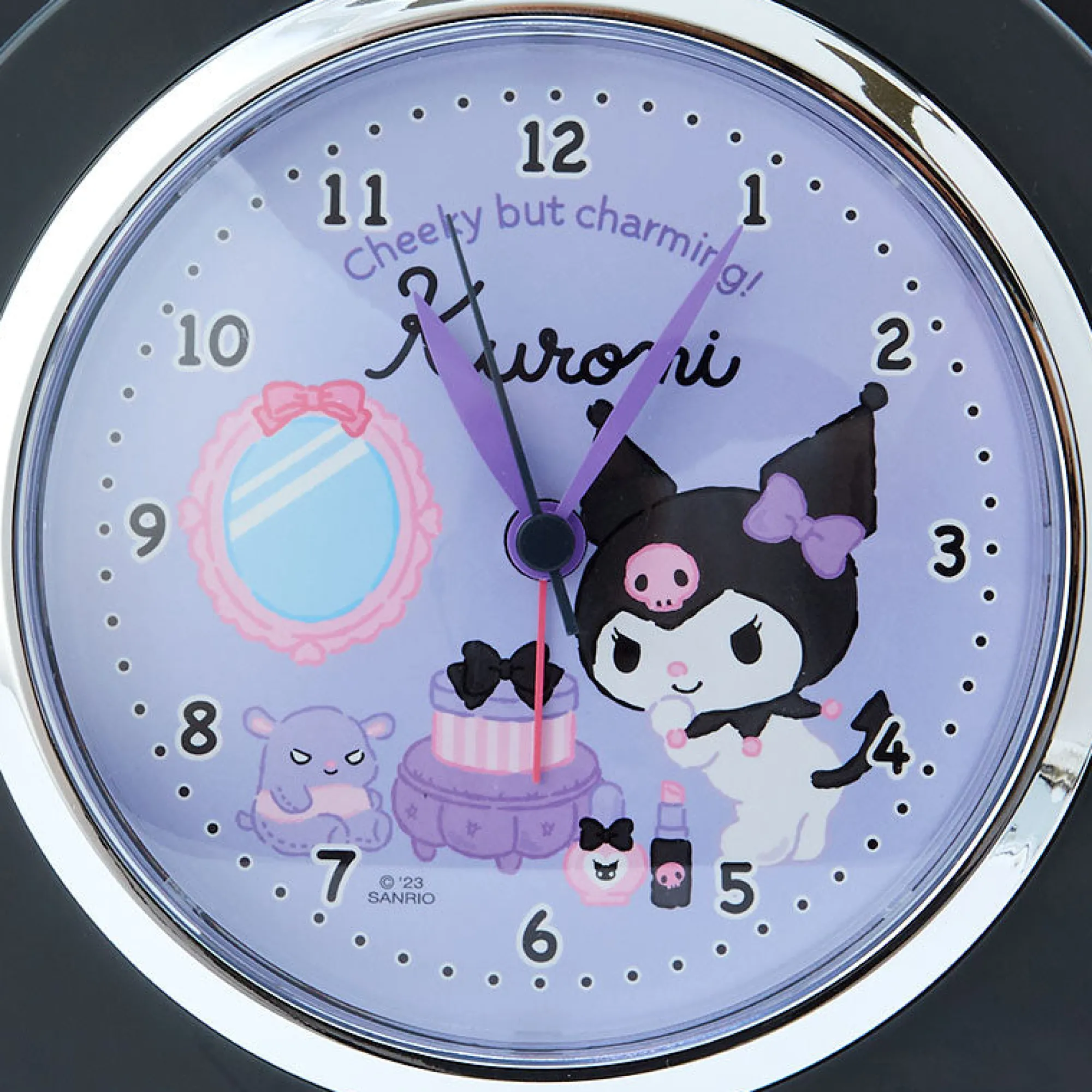 Japan Original Kuromi Snooze-n-Stop Talking Alarm Clock