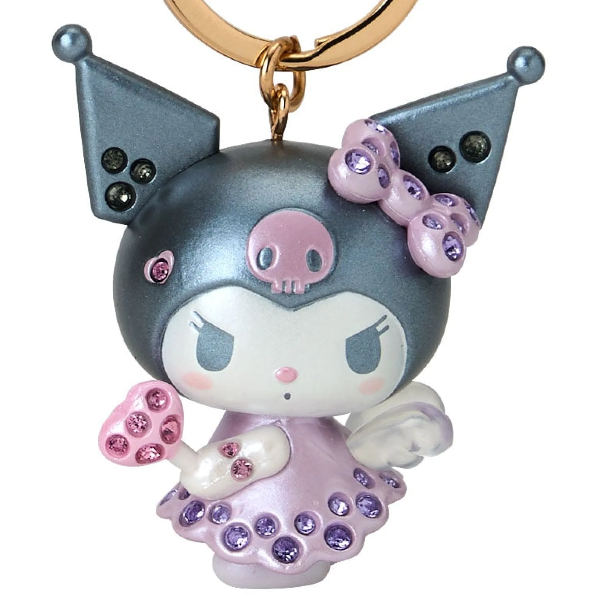 Japan Original Kuromi Sparkle Keychain (Dreaming Angel Series Pt 2)