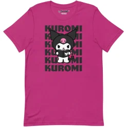 Printful Kuromi Watashi Wa T-Shirt (Berry)