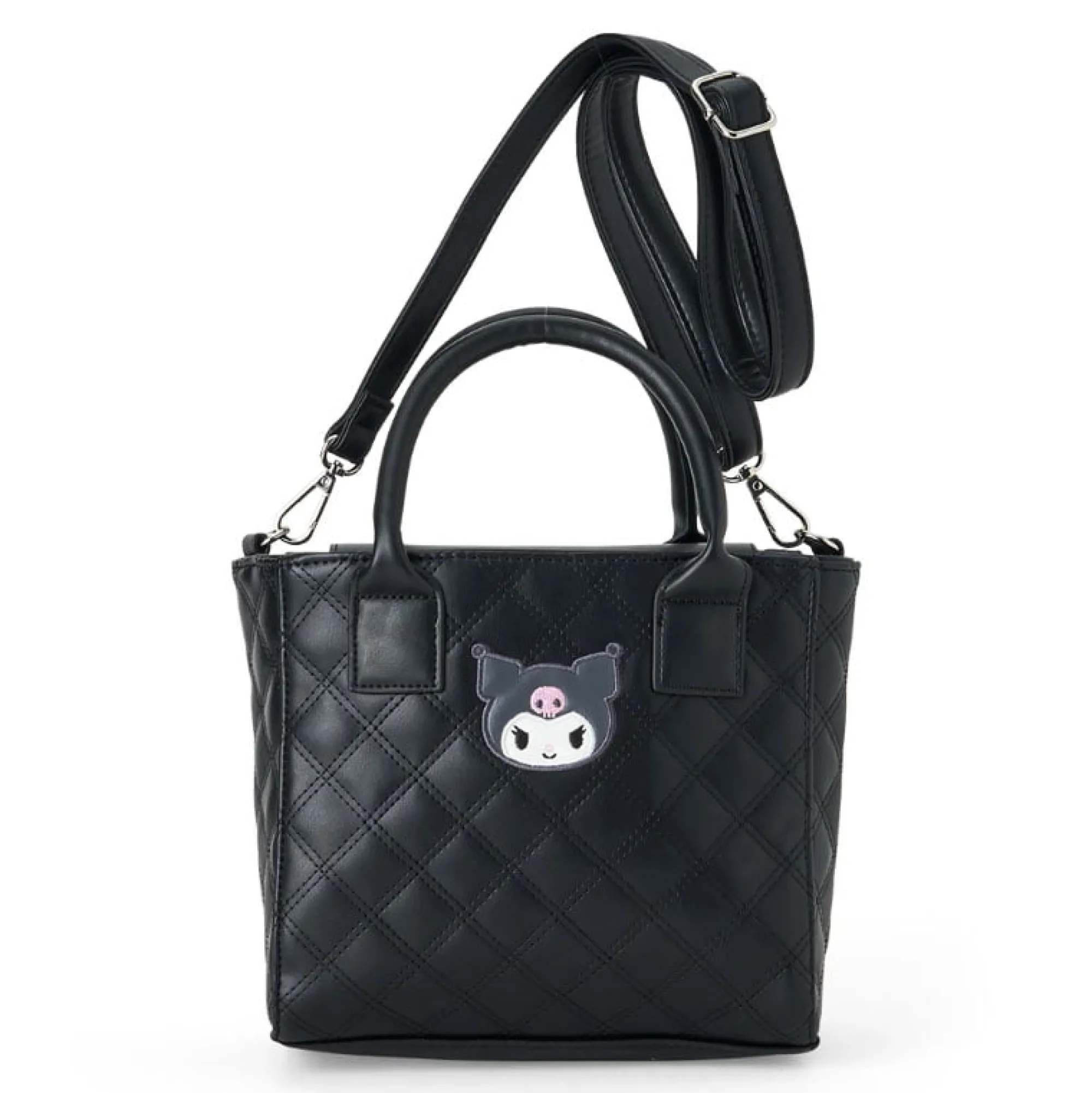 Japan Original Kuromi 2-Way Mini Quilted Tote Bag