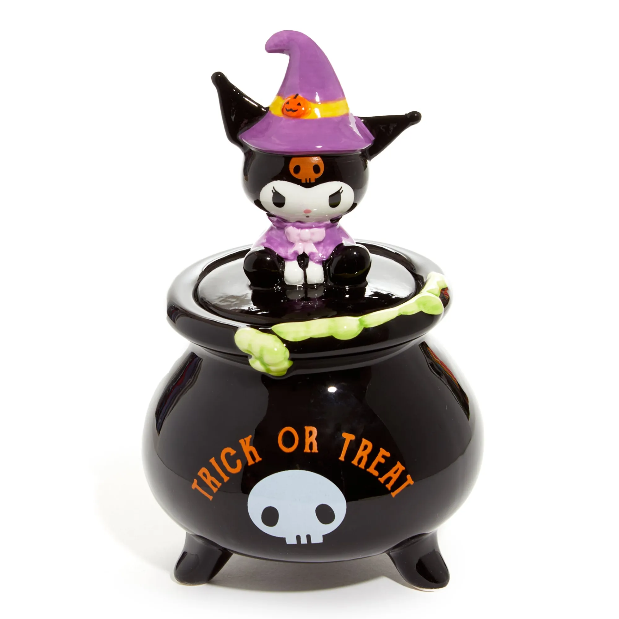 Blue Sky Clayworks Kuromi Witch Lidded Ceramic Candy Bowl