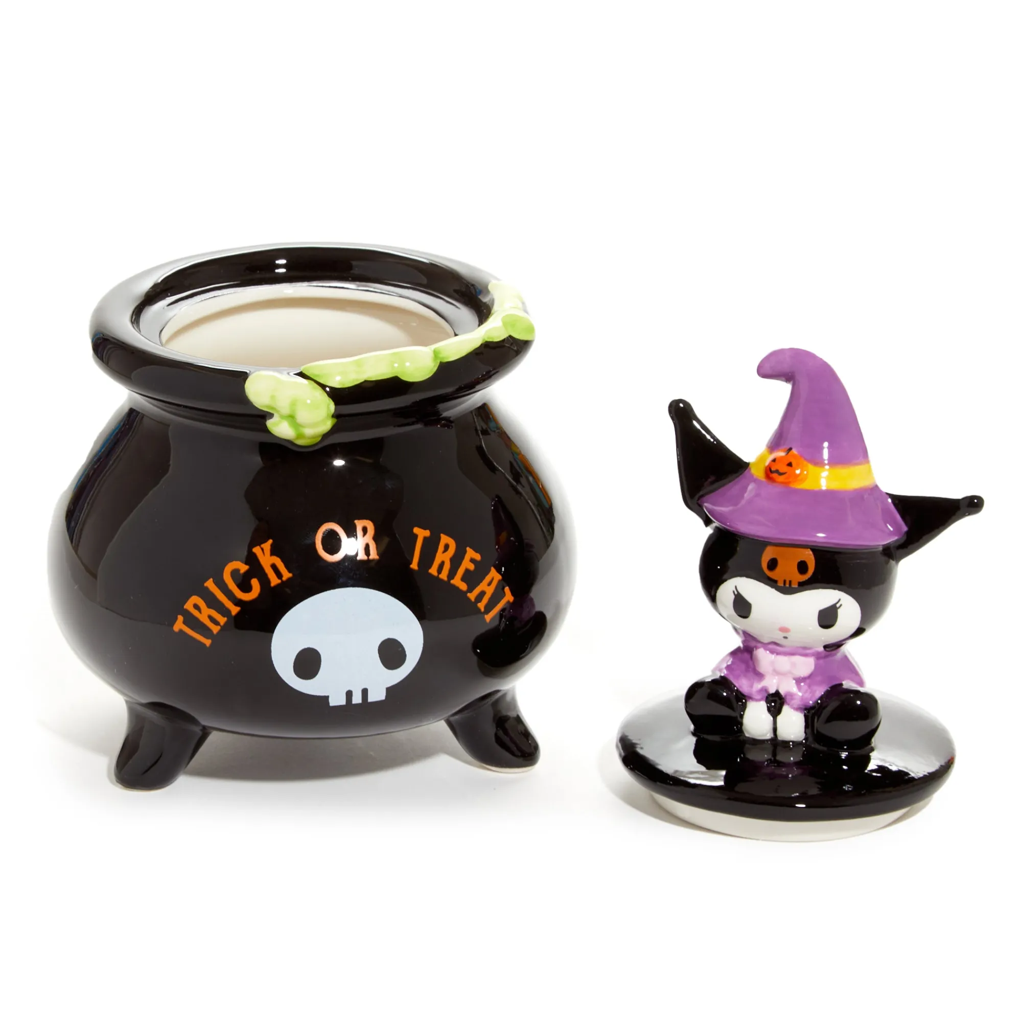Blue Sky Clayworks Kuromi Witch Lidded Ceramic Candy Bowl