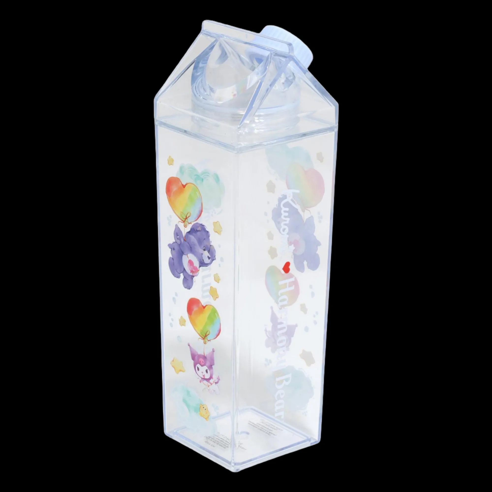 BIOWORLD Kuromi x Care Bears Milk Carton Water Bottle