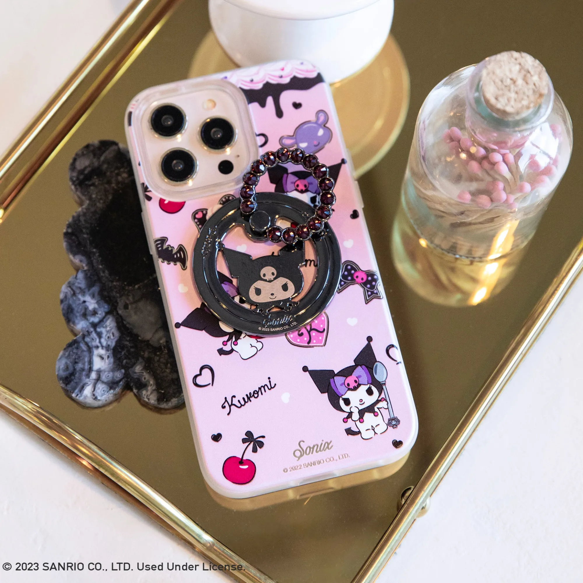 BySonix Inc. Kuromi x Sonix Rhinestone Magnetic Ring