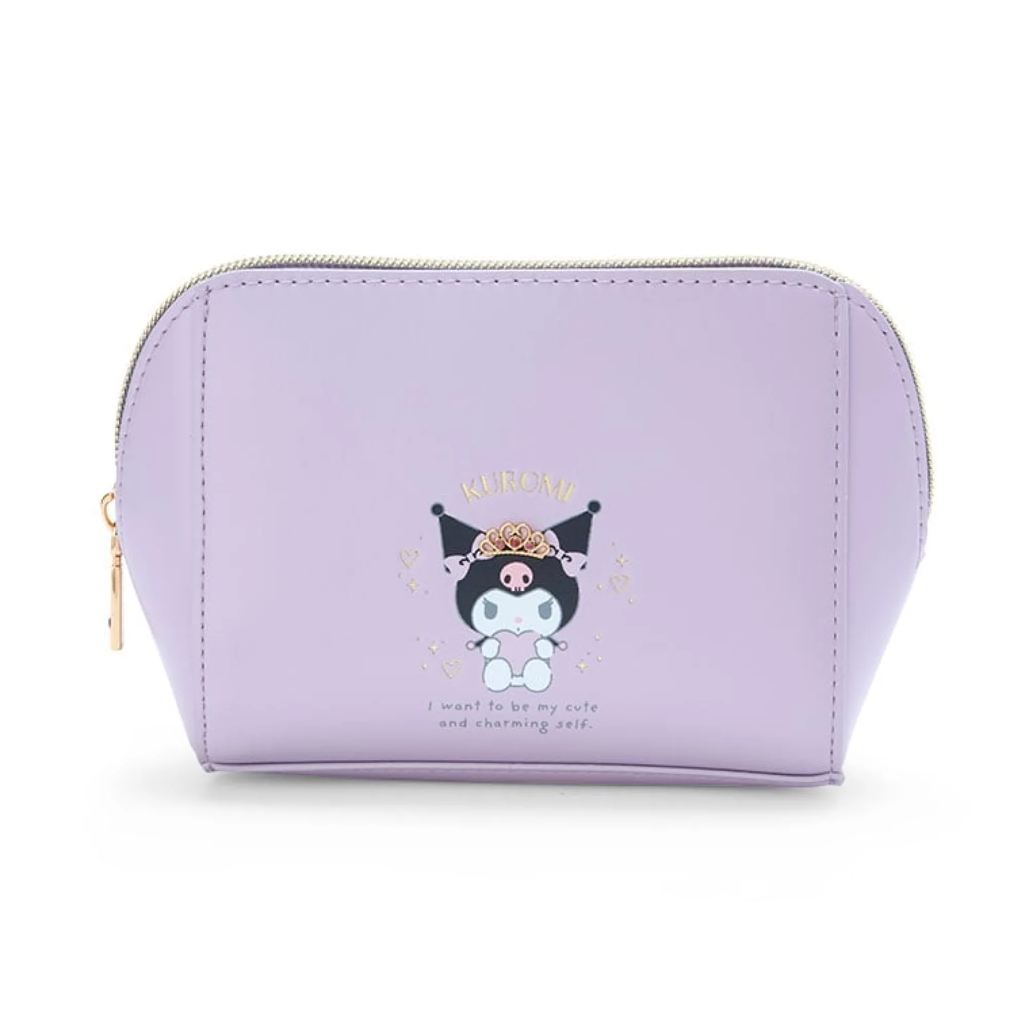 Japan Original Kuromi Zipper Pouch (Dainty Tiara Series)