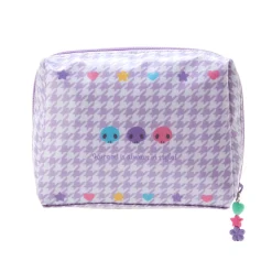 Japan Original Kuromi Zipper Pouch (Floral Houndstooth Series)